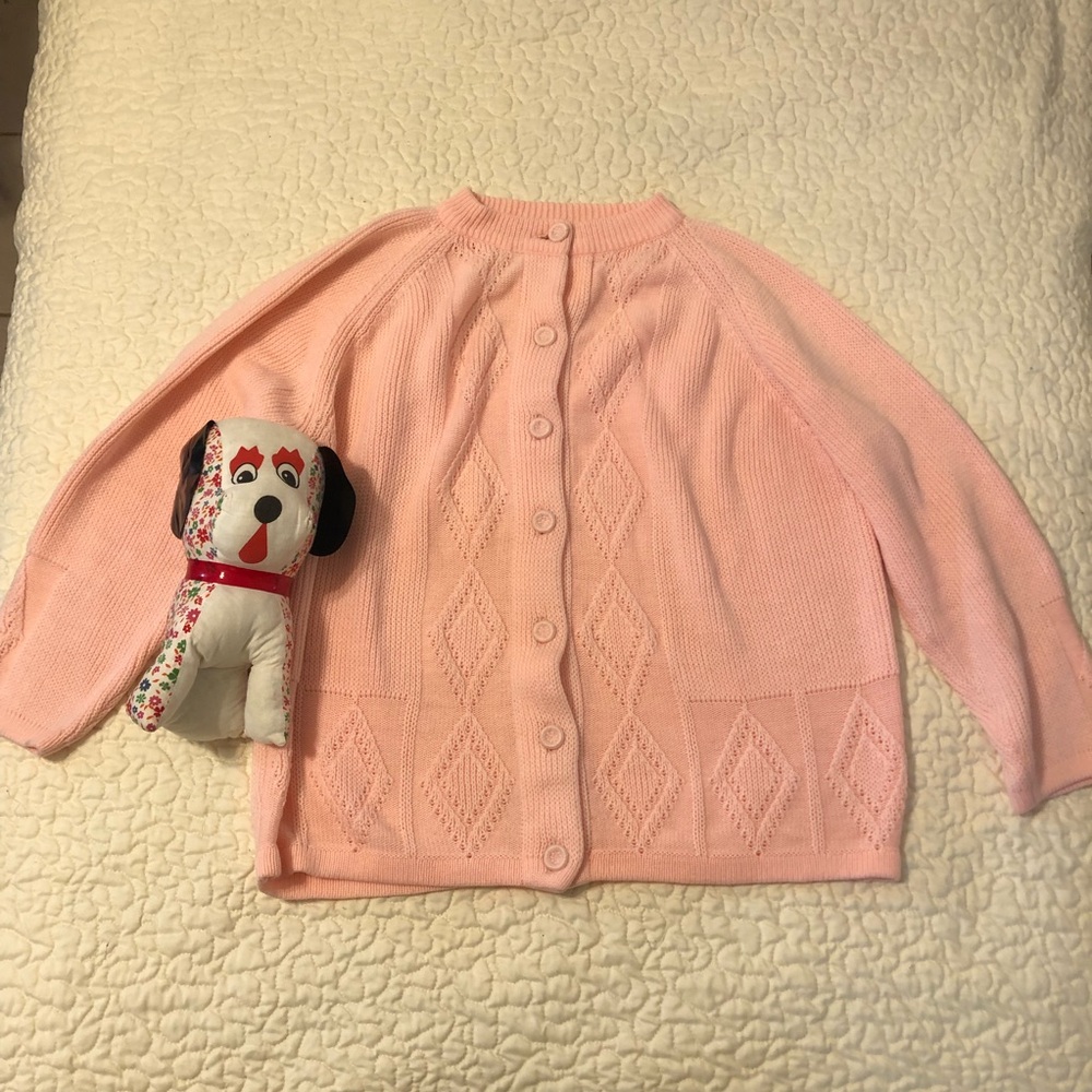 Pastel vintage cardigan 1960s 1970s
